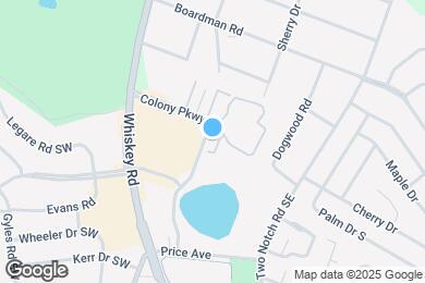 Map image of the property - The Colony at South Park Apartments