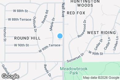 Map image of the property - 8940 Nall Ave