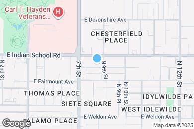 Map image of the property - 806 E Amelia Ave