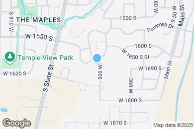 Map image of the property - 1676 S 500 W St