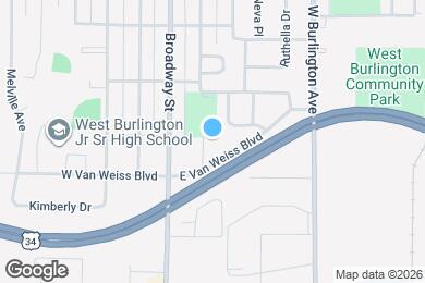 Map image of the property - Hawthorne Townhomes
