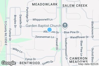 Map image of the property - 10891 Albertson Dr