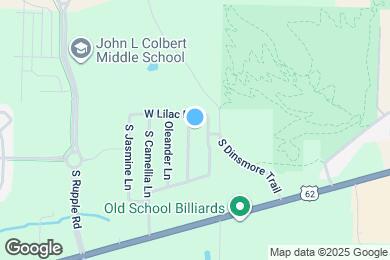 Map image of the property - 1172 S Pepper Tree Ln