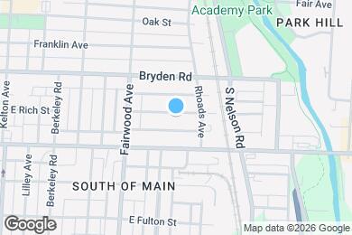 Map image of the property - 1831 E Rich St