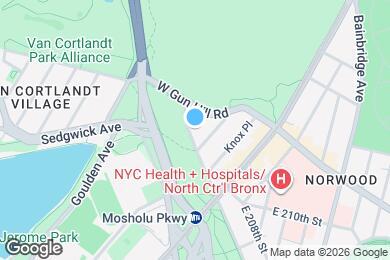 Map image of the property - 55 W Mosholu Pkwy N