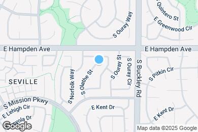 Map image of the property - 3582 S Olathe St