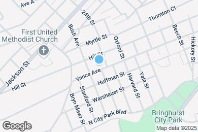Map image of the property - 2414 Vance Ave