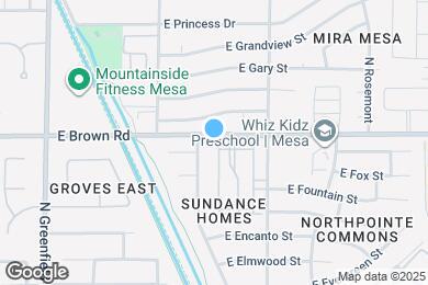 Map image of the property - 4725 E Brown Rd