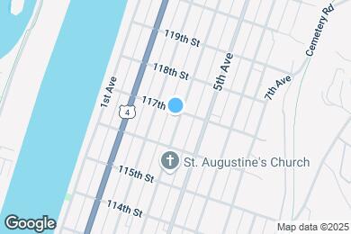 Map image of the property - 627 4th Ave