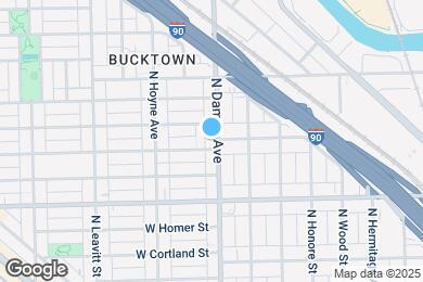 Map image of the property - 2062 N Damen Ave