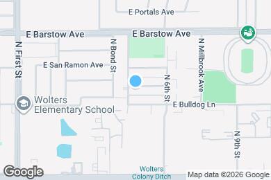 Map image of the property - 1321 E San Bruno Ave