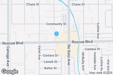 Map image of the property - 20951 Roscoe Blvd