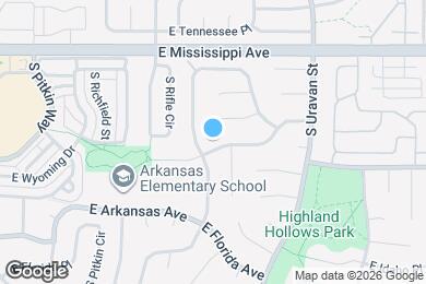 Map image of the property - 17633 E Arizona Ave