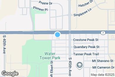 Map image of the property - 4355 Crestone Peak St