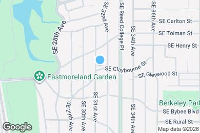 Map image of the property - 3109 SE Claybourne St