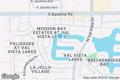 Map image of the property - 1502 E Treasure Cove Dr