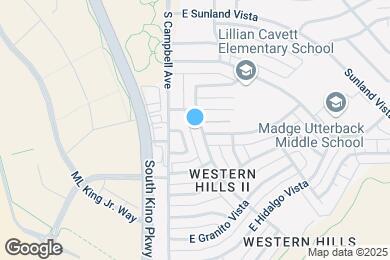 Map image of the property - 3126 S Naco Vista