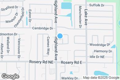 Map image of the property - 1845 S Highland Ave