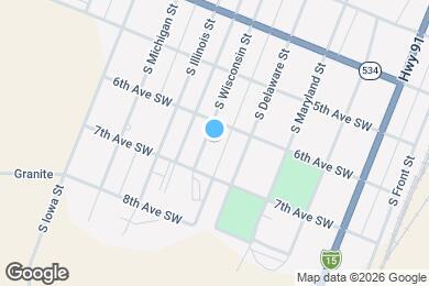 Map image of the property - 607 S Wisconsin St