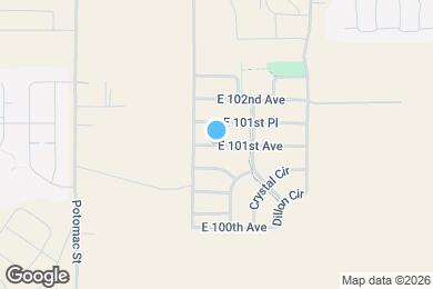 Map image of the property - 13947 E 101st Ave