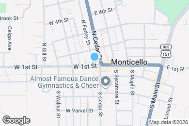 Map image of the property - 112 W 1st St