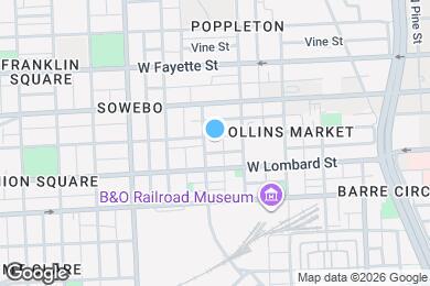 Map image of the property - 1041 Hollins St