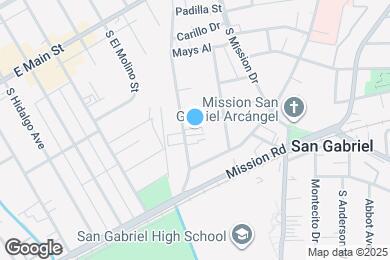 Map image of the property - 338 S Arroyo Dr