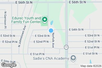 Map image of the property - 875 E 53rd St N