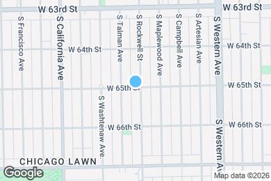 Map image of the property - 2605 W 65th St