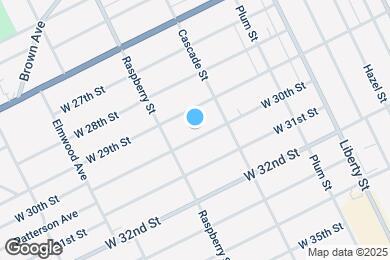 Map image of the property - 1032 W 30th St