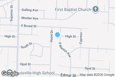Map image of the property - 645 S Marion Ave