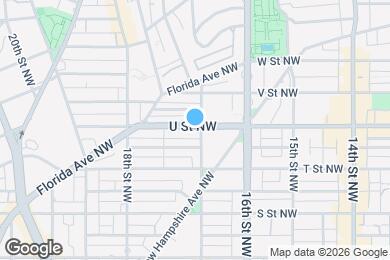 Map image of the property - 1700 U St NW