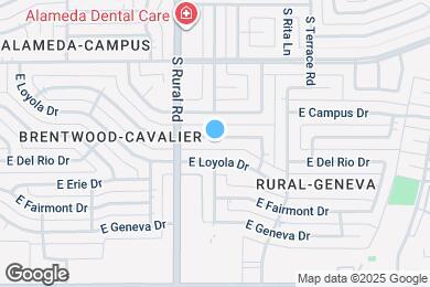 Map image of the property - 935 E Wesleyan Dr