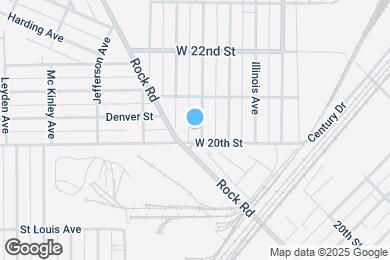 Map image of the property - 2009 Bryan Ave