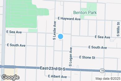 Map image of the property - 910 S Pope Ave