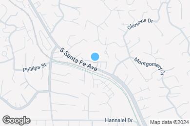 Map image of the property - Santa Fe Townhomes