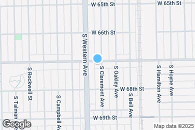 Map image of the property - 6710 S Claremont Ave