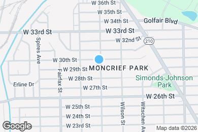 Map image of the property - 1603 W 29th St