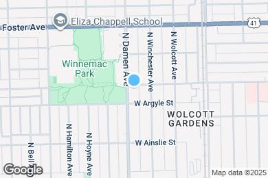 Map image of the property - 5021 N Damen Ave