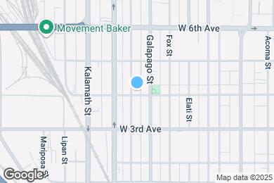 Map image of the property - 721 W 4th Ave
