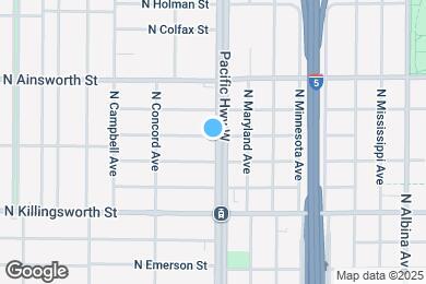 Map image of the property - 5733 North Interstate Avenue