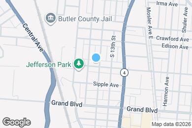 Map image of the property - 1128 Hensley Ave