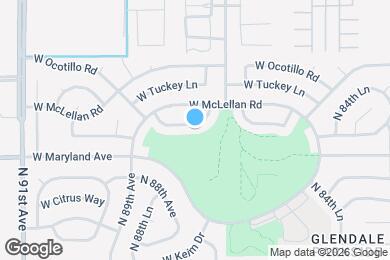 Map image of the property - 8727 W Sierra Vista Dr