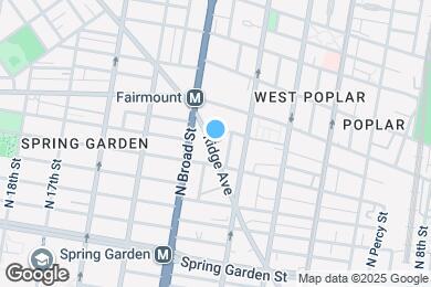 Map image of the property - 1355 Ridge Ave