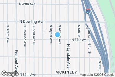 Map image of the property - 3701 N Aldrich Ave