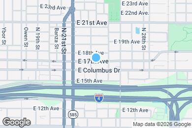 Map image of the property - 2407 E 17th Ave