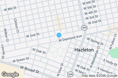 Map image of the property - 411 W Diamond Ave