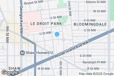 Map image of the property - 319 T St NW