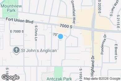 Map image of the property - 7059 S 1850 E
