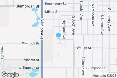 Map image of the property - 1335 Highland Ct